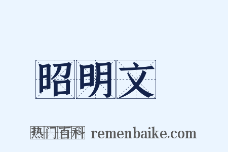 昭明文選是什么意思的图片